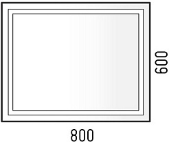 Corozo Зеркало Барго 80x60 – фотография-5